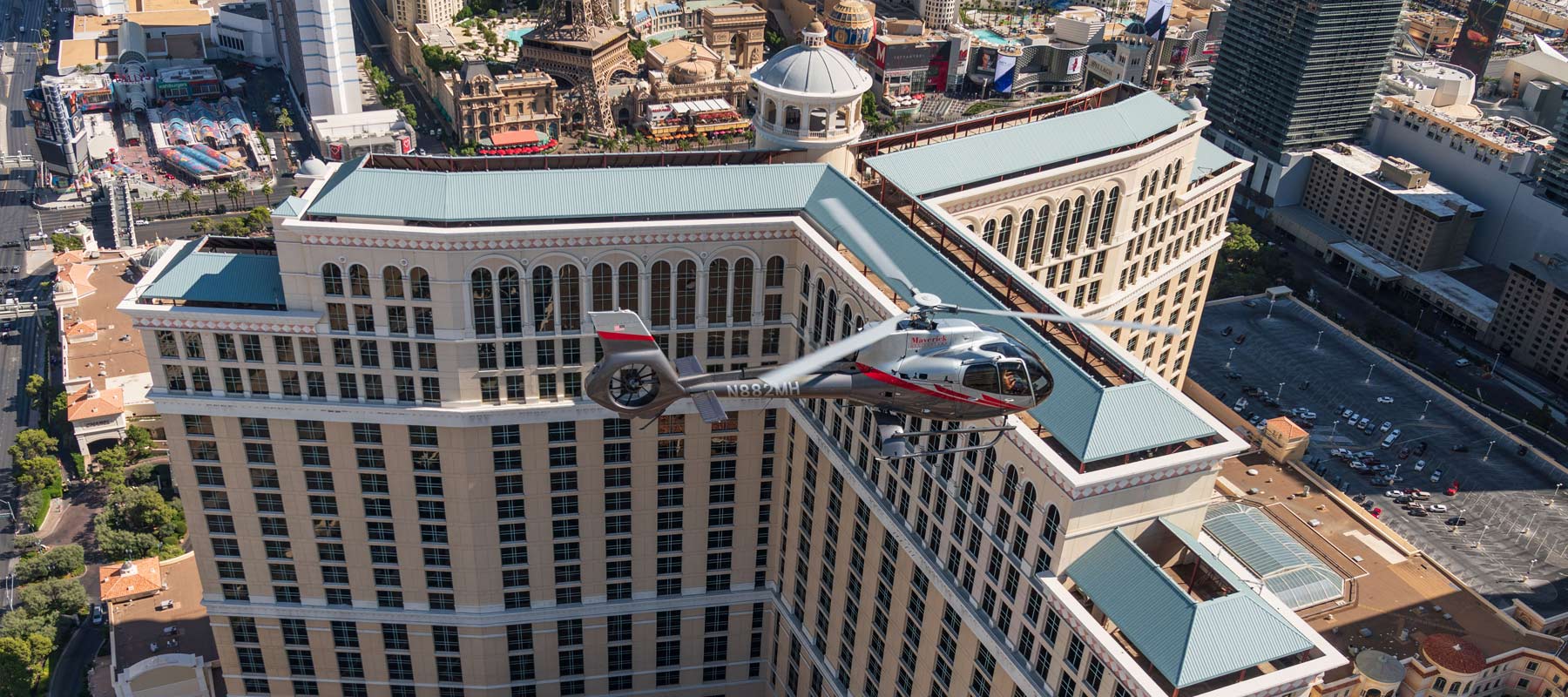 Enjoy the Las Vegas Strip skyline during the daytime.